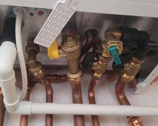 Alpha boiler display showing E34 fault code