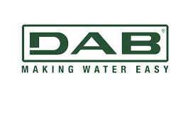 DAB logo for water pumps, booster systems and spare parts