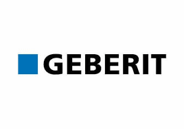 Geberit logo with blue square and black text