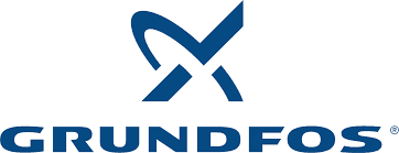 Grundfos logo for water pumps, circulation pumps and spare parts
