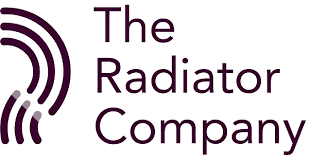 The Radiator Company logo for designer radiators, heating systems and spare parts