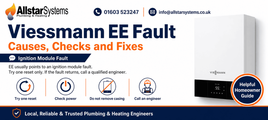 Viessmann EE Fault: Causes, Checks and Fixes | Allstar Systems Ltd Viessmann EE ignition module fault guide from Allstar Systems Plumbing and Heating