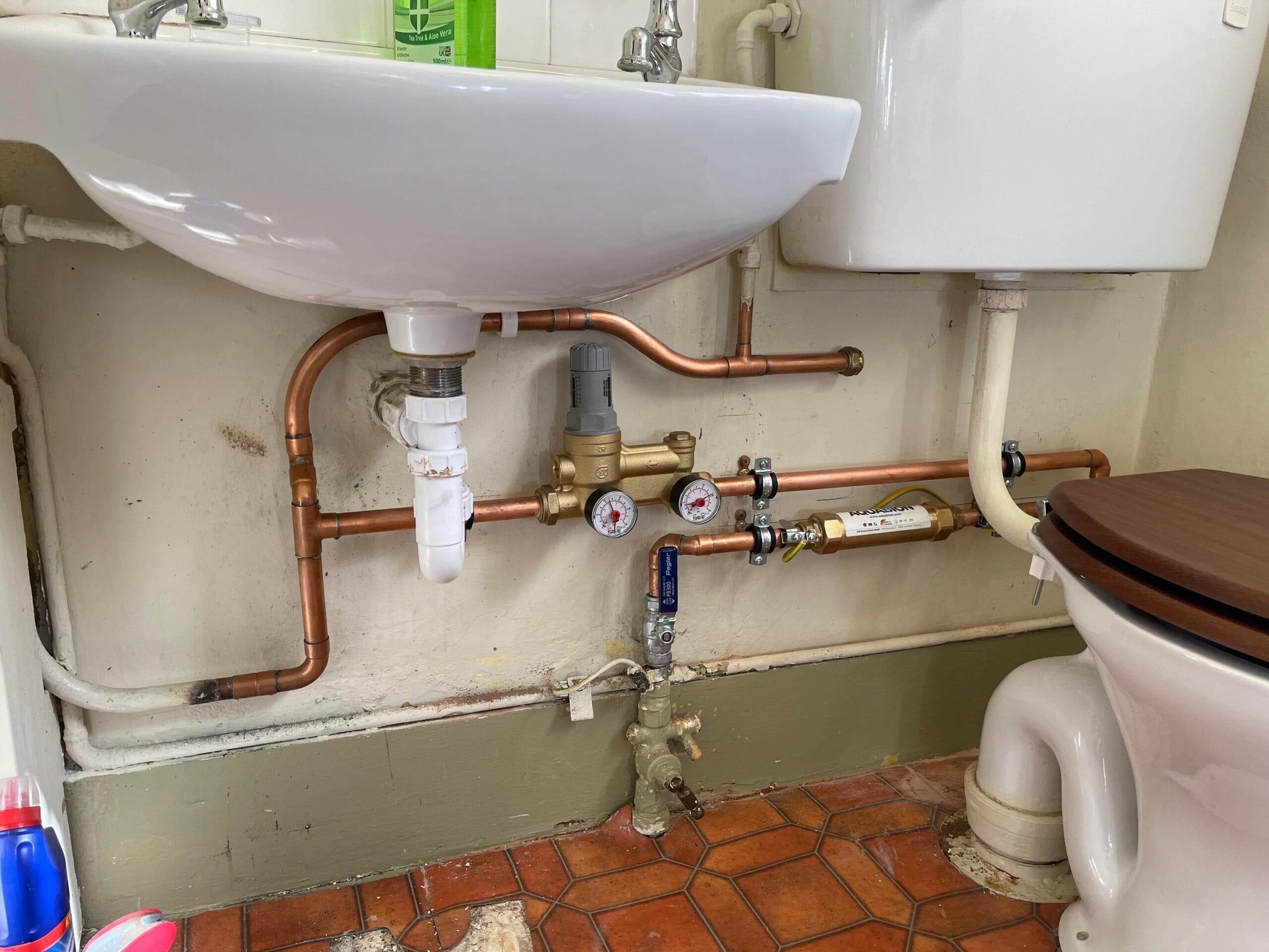 Allstar Systems providing professional plumbing services including leak repairs, pipework, taps, toilets, showers, bathroom plumbing and hot water support